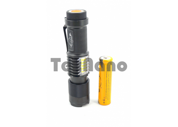 H-627 Аккумуляторный фонарь с зумом LED+COB